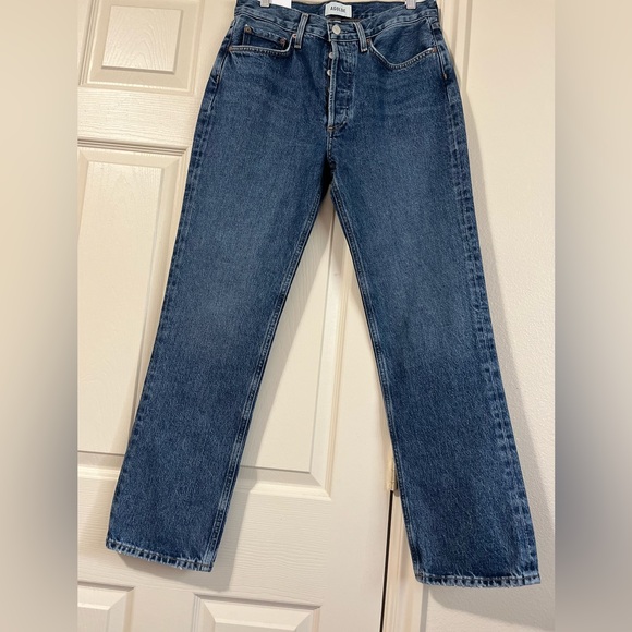 AGOLDE LANA Mid-Rise Vintage Straight Leg Denim Jeans Women’s Size 27 - Picture 3 of 13